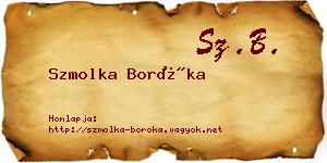 Szmolka Boróka névjegykártya
